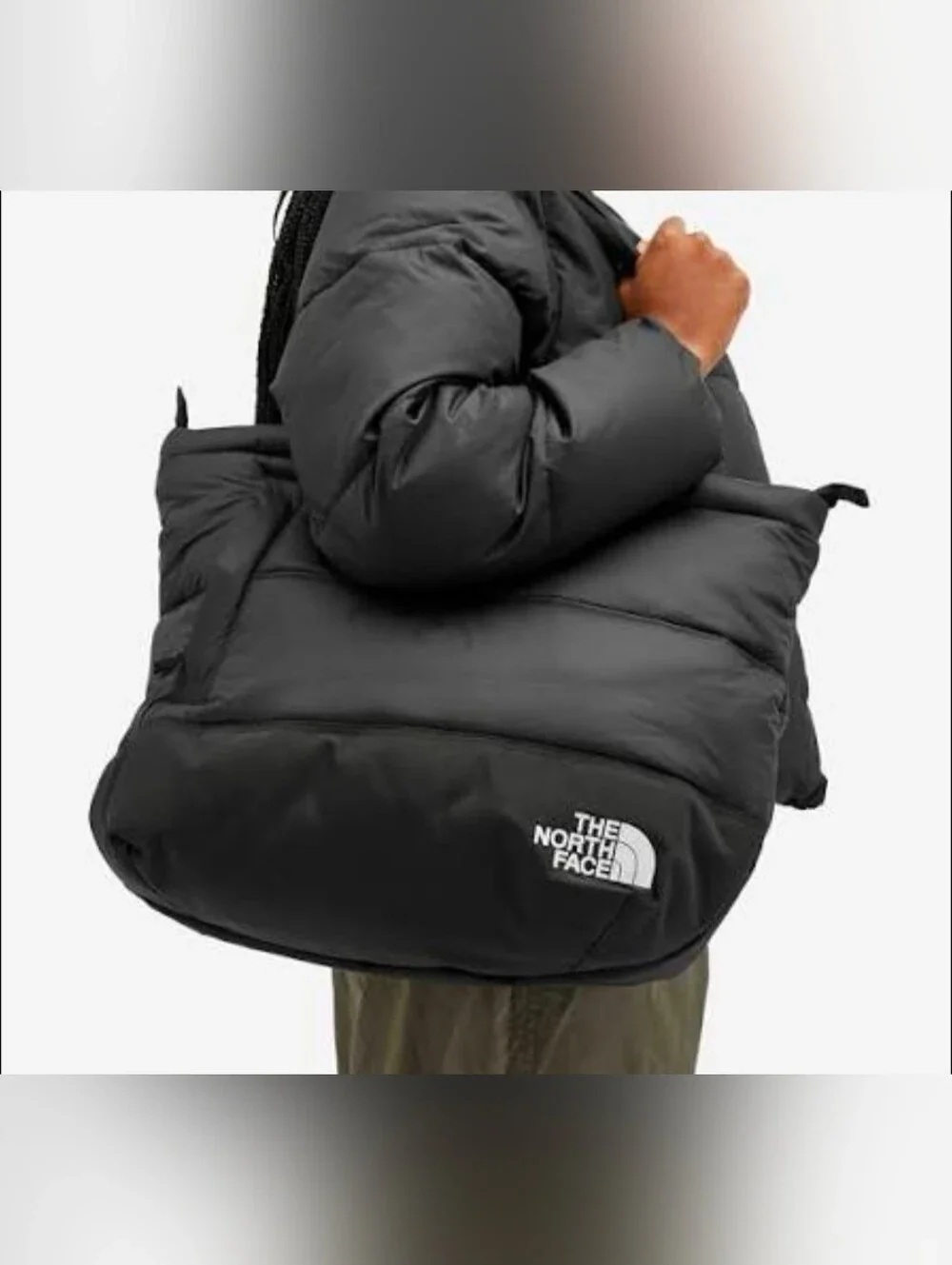 NWT The North Face Nuptse Tote In TNF Black - Unisex Puffer Bag